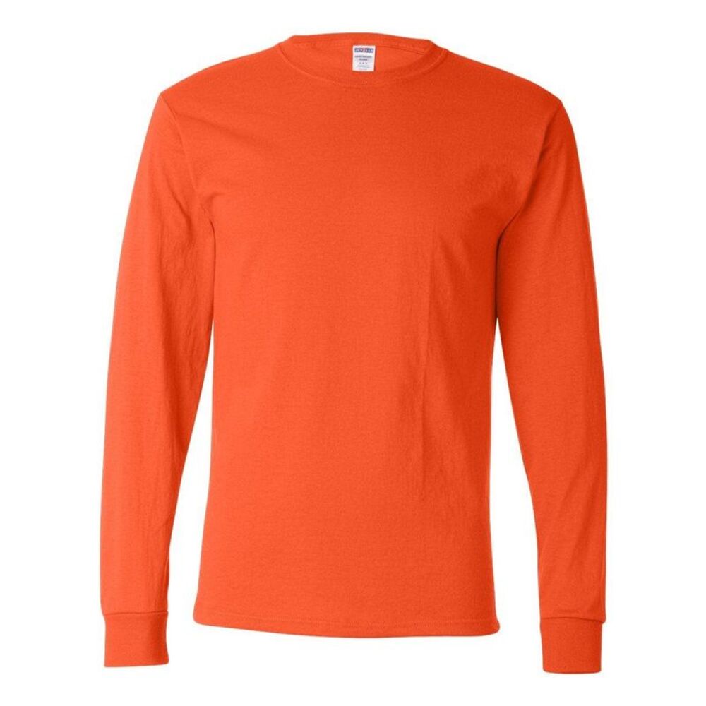 JERZEES Dri-Power Long Sleeve 50/50 T-Shirt / Burnt Orange